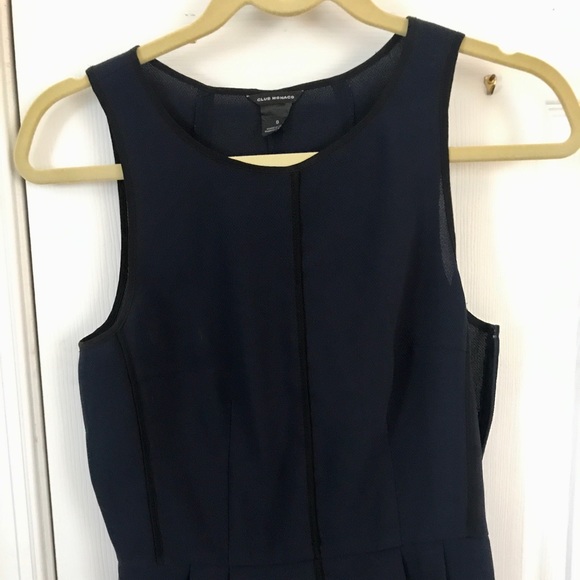 Club Monaco Tops - Club Monaco Navy and Black Peplum Top